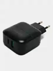 Белый зарядное устройство Borofone BA46A USB + Type-C PD (быстрая зарядка 3.0, 3A, 18W)