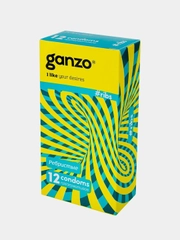 Презервативы ребристые GANZO RIBS, 12 штук