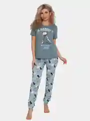 Бирюзовый пижама с брюками, женская