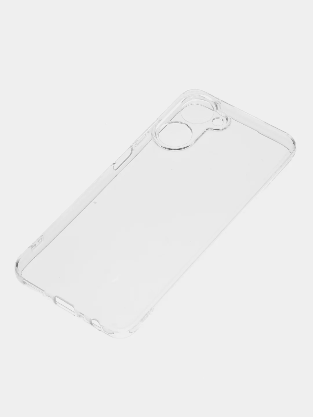 Чехол для Realme 10 4G, с защитой камеры, силикон, прозрачный, плотный