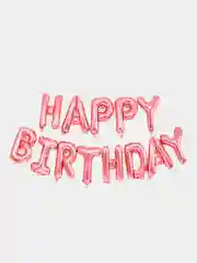 Конфетный растяжка "Happy Birthday" из шаров