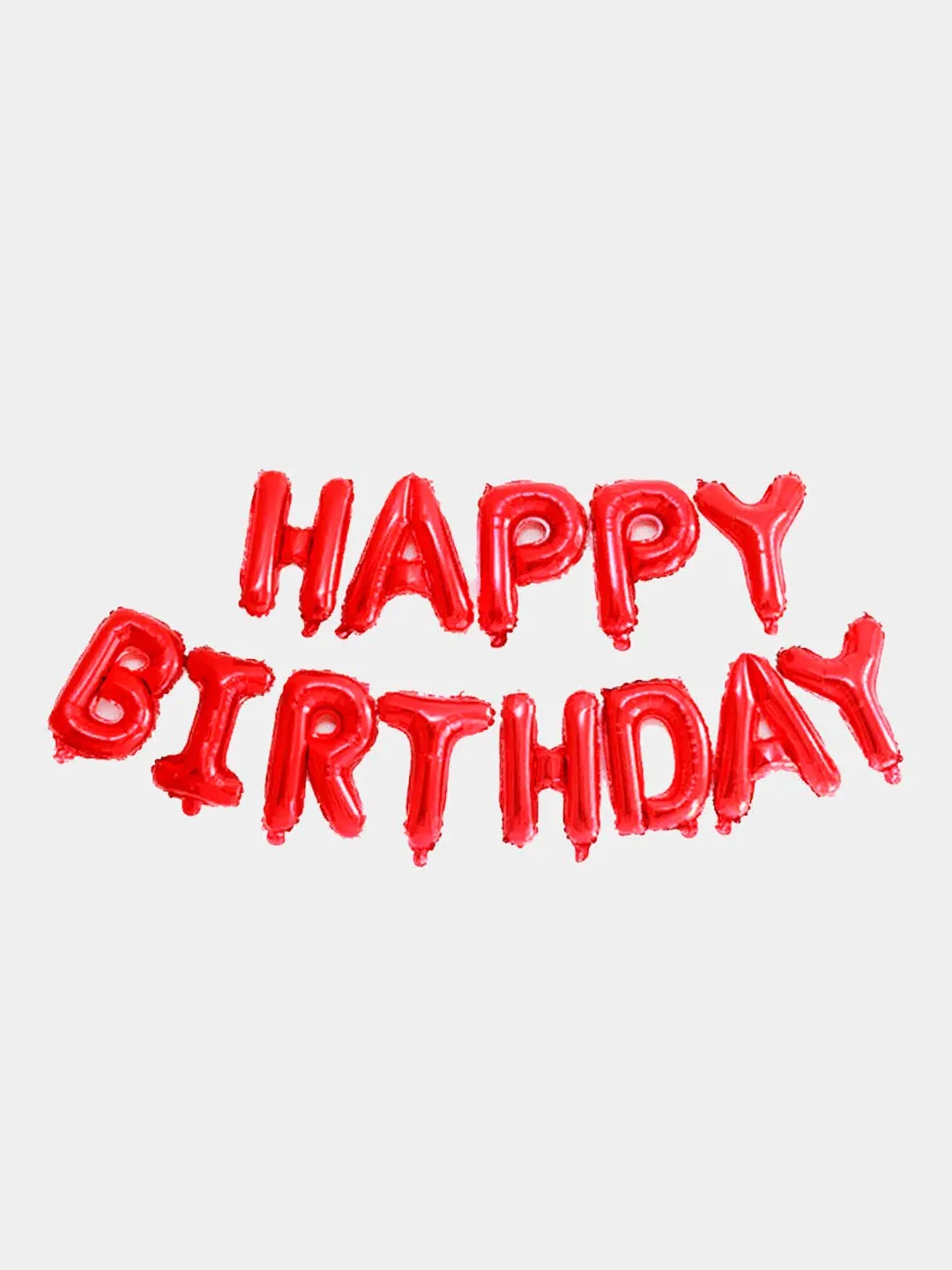Красный растяжка "Happy Birthday" из шаров
