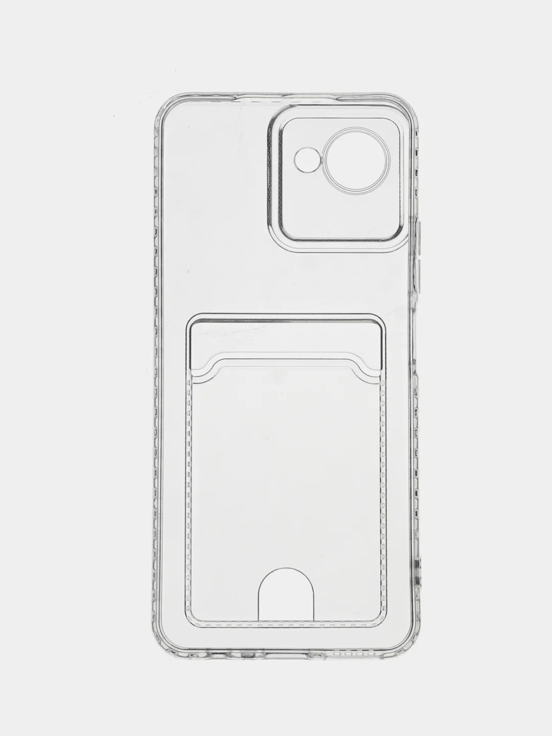 Лавандовый чехол для Realme C30 C30s Narzo 50i Prime Реалми С30 Нарзо прозрачный с карманом для карты