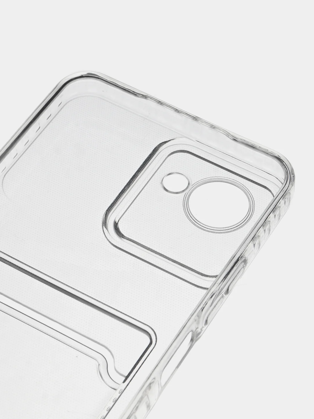 Лавандовый чехол для Realme C30 C30s Narzo 50i Prime Реалми С30 Нарзо прозрачный с карманом для карты