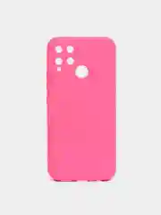 Красный силиконовый чехол Realme C25, C25S, C21Y, C35, 9i , с защитой камеры и бортиками