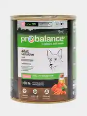 Корм влажный Probalance Sensitive для собак с чувствительным пищеварением, ягненок, 850г