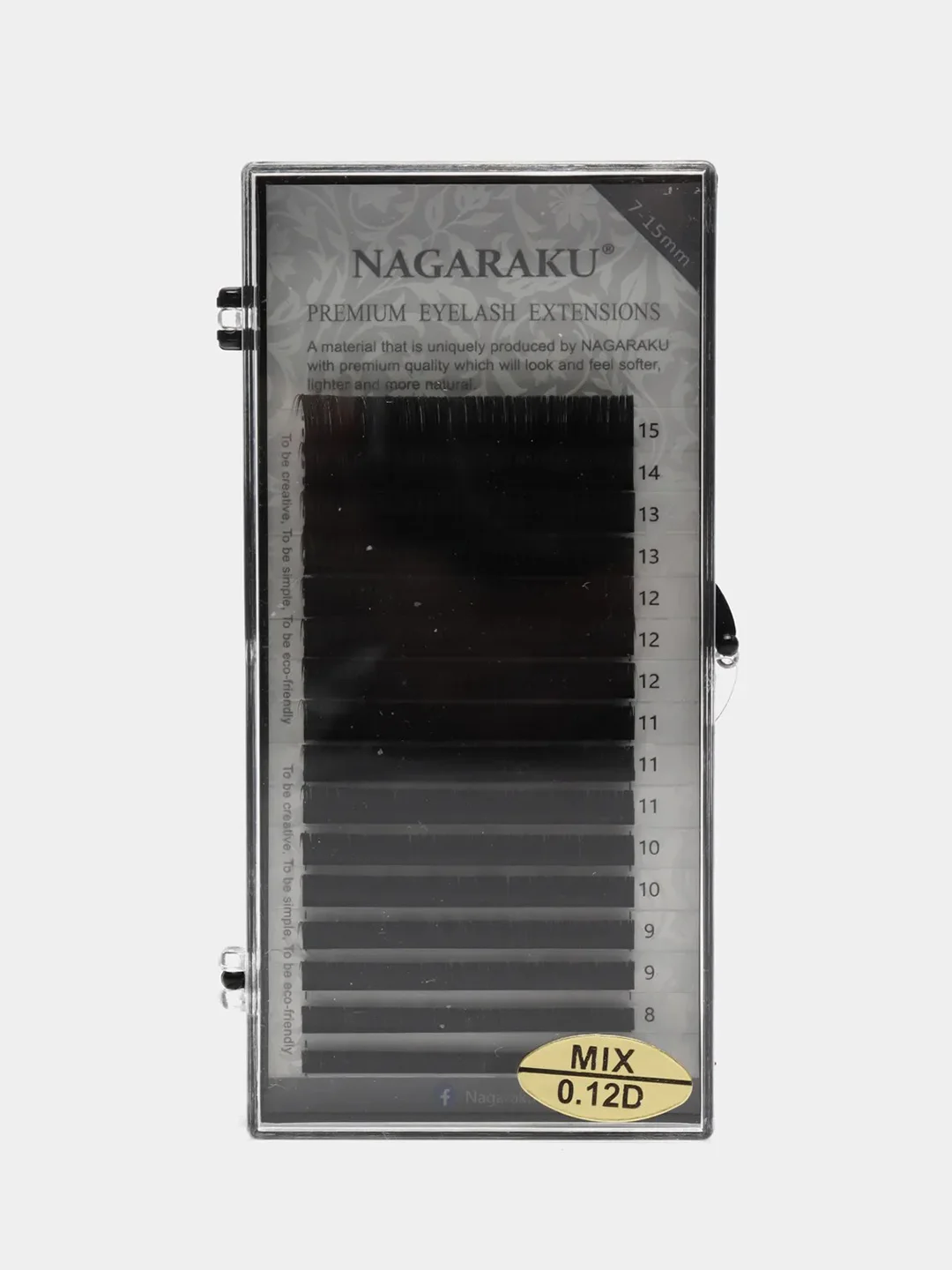 Пурпурный ресницы для наращивания Nagaraku MIX (Нагараку) Изгиб C, D, B, J, N, L, DD, LC,LD, черные, цветные