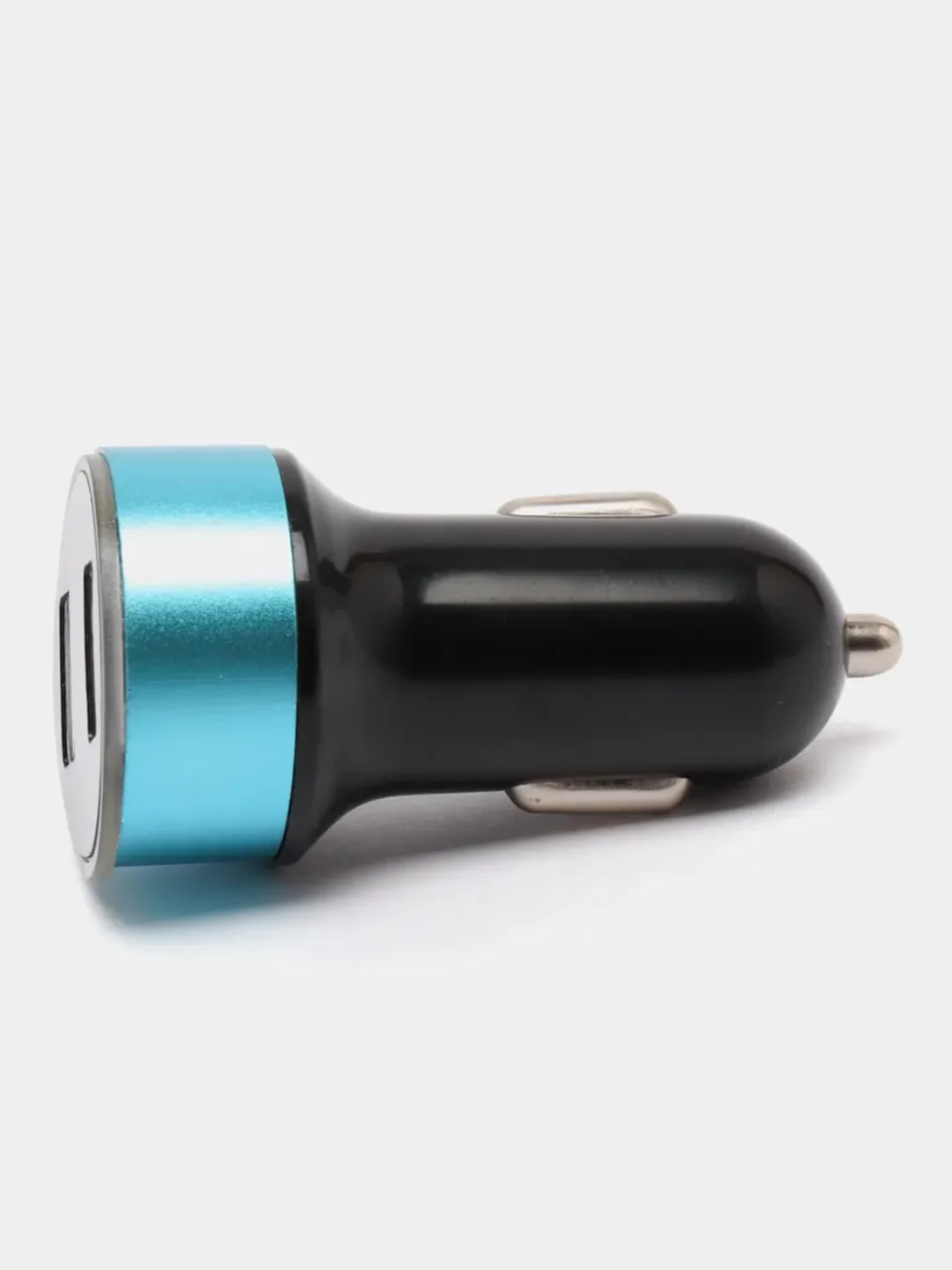 Голубой автомобильное зарядное устройство, 2 USB, 3.1 А в прикуриватель