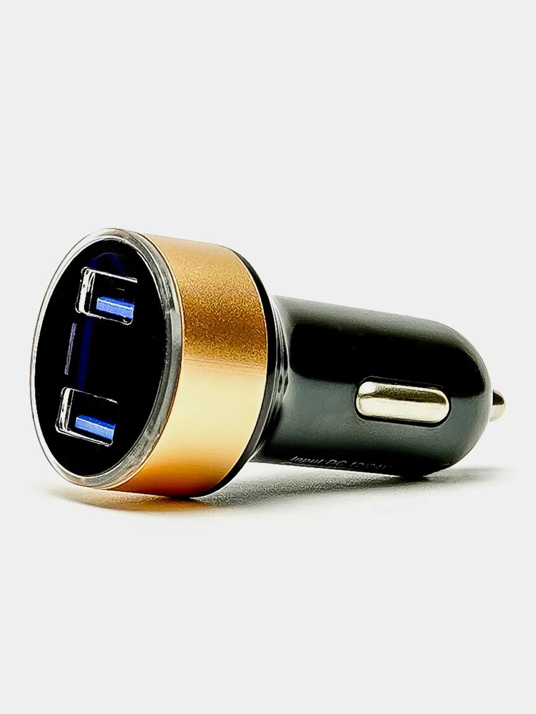 Золотой автомобильное зарядное устройство, 2 USB, 3.1 А в прикуриватель