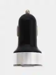 Серебряный автомобильное зарядное устройство, 2 USB, 3.1 А в прикуриватель