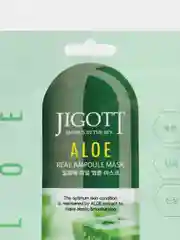 Маска тканевая Jigott Aloe Real Ampoule Mask, с алоэ, ампульная