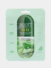 Маска тканевая Jigott Aloe Real Ampoule Mask, с алоэ, ампульная