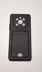 Алый чехол для HONOR X9 с защитой камеры и карманом для пластиковой карты