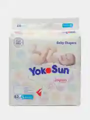 Подгузники YokoSun на липучках, размер S, до 6 кг, 82 штук