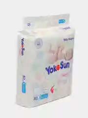 Подгузники YokoSun на липучках, размер S, до 6 кг, 82 штук