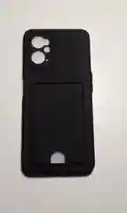 Черный чехол REALME 9i / OPPO A96 с защитой камеры, карман для пластиковой карты