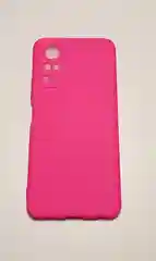 Розовый чехол с защитой камеры и бархатом внутри Vivo Y31 / VIVO Y53S