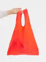 Алый сумка шоппер складная  однотонная  минималистичная