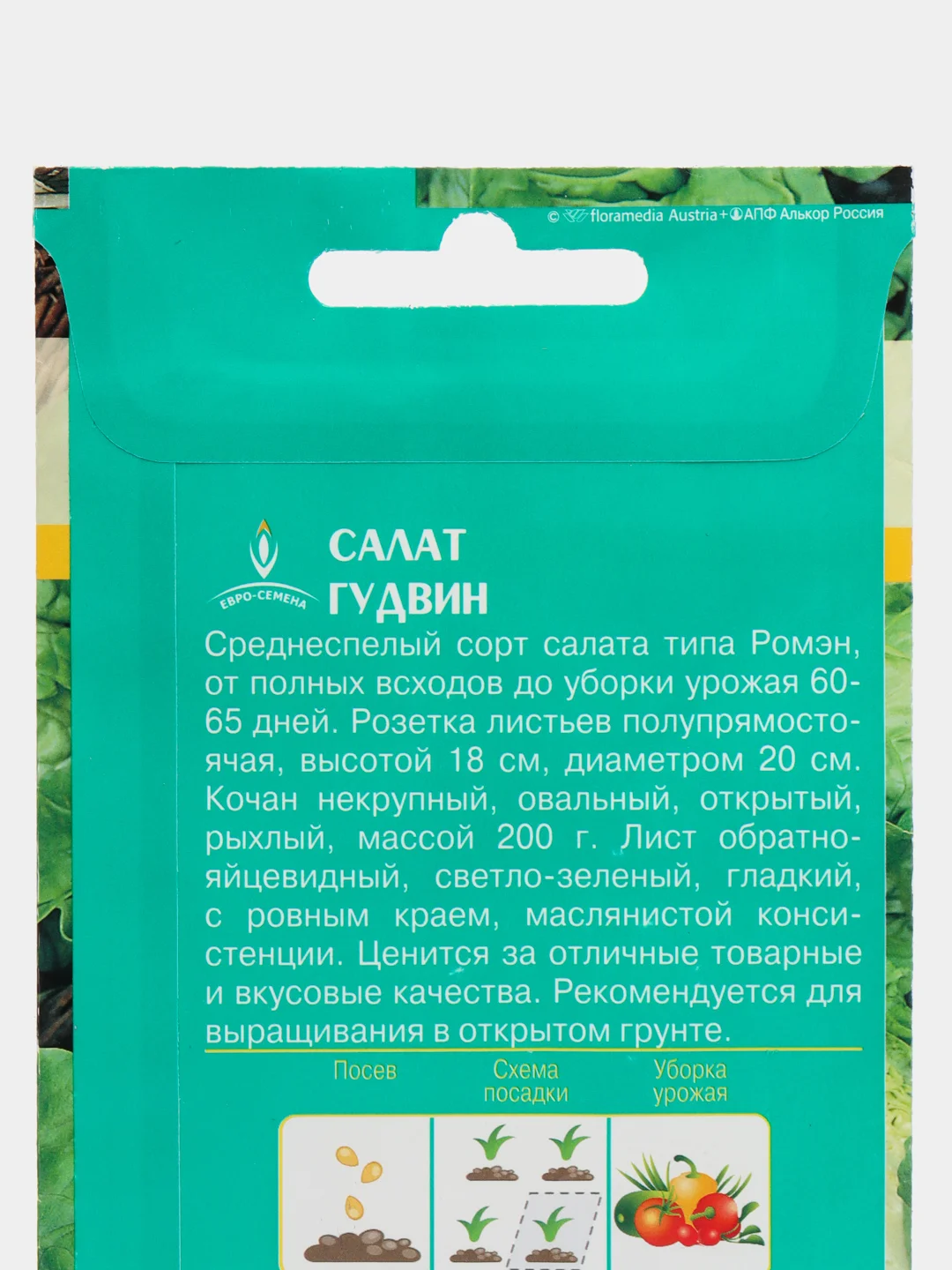 Семена Салат кочанный "Гудвин", 1 г, евро