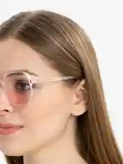 Прозрачный очки женские, очки розовые