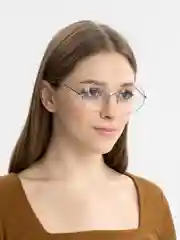 Серебряный имиджевые очки