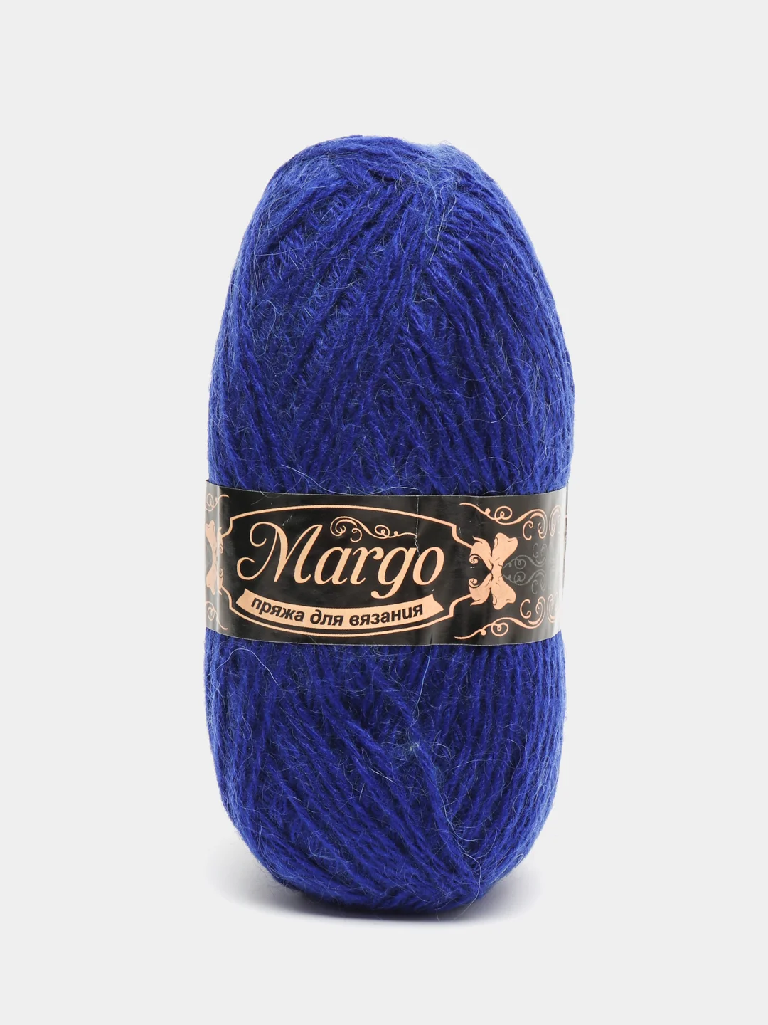 Синий пряжа для вязания Margo, акрил с пухом, 230 м, 100 г