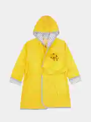 Желтый халат для мальчика махровый, банный, 3-6 лет (рост 98-116 см)