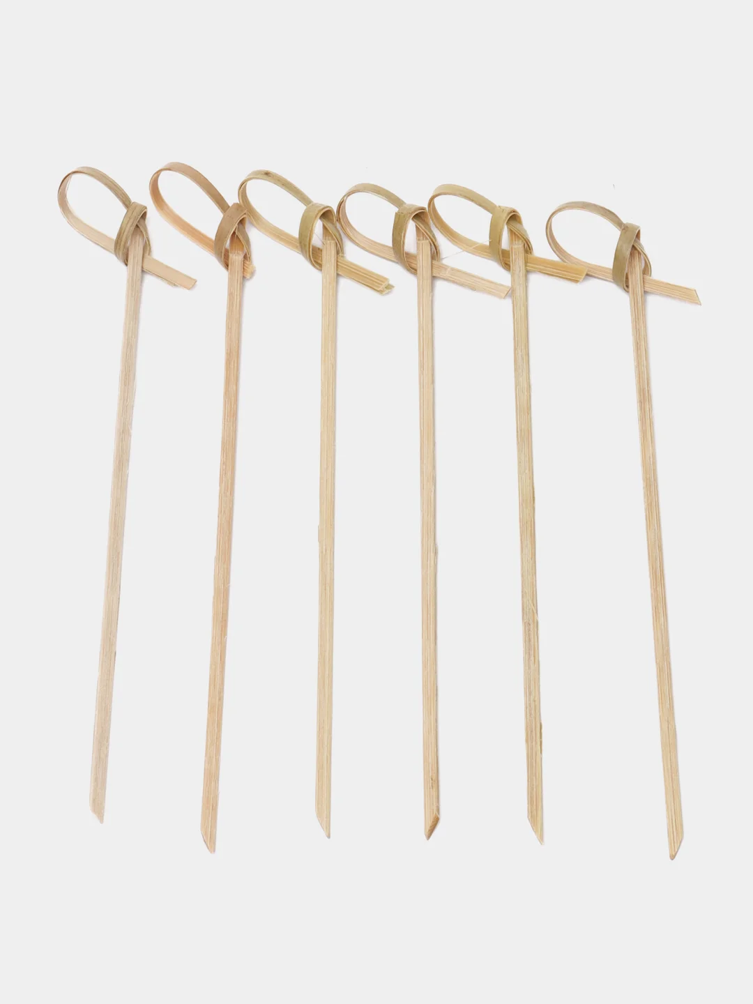 Эко шпажки бамбуковые "узелки" пики для канапе и закусок, 50 штук, 12 ...