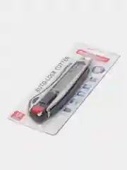 Нож канцелярский мощный 18 мм BRAUBERG "Heavy duty", автофиксатор, резиновые вставки