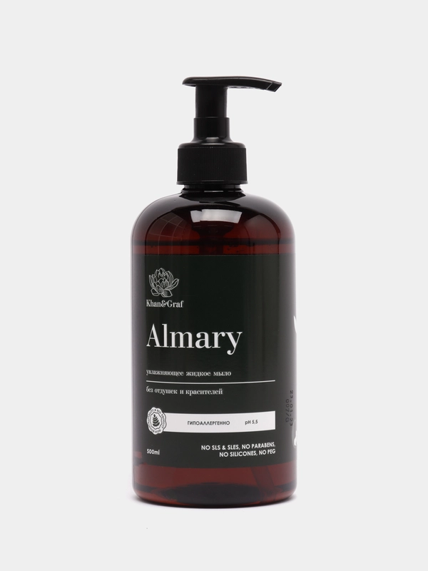 Увлажняющее жидкое мыло "Almary", 3 вкуса, 500 мл