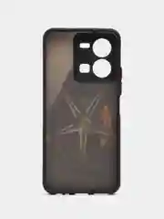 Серебряный чехол с ярким рисунком на Vivo Y35 (Виво У35)
