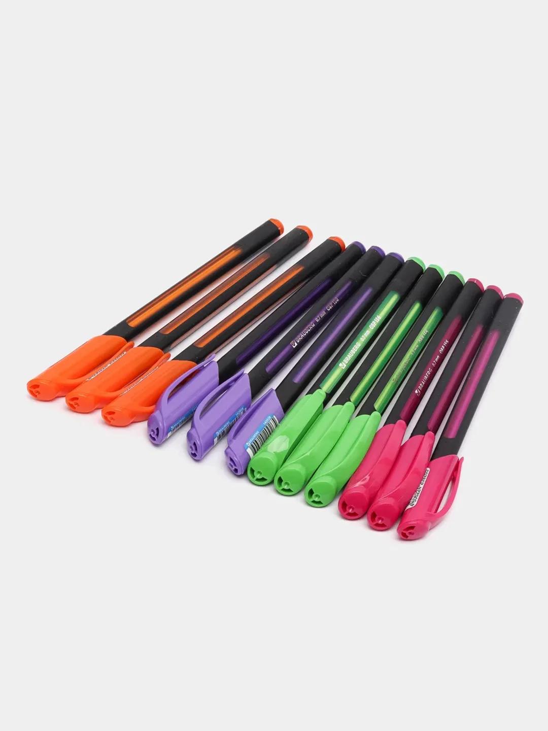 Ручка шариковая BRAUBERG Extra Glide Soft Color, синяя, 12 штук, 0,35 мм