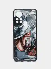 Серый меланж чехол с ярким рисунком на Infinix HOT 11S NFC (Инфиникс ХОТ 11С НФС)