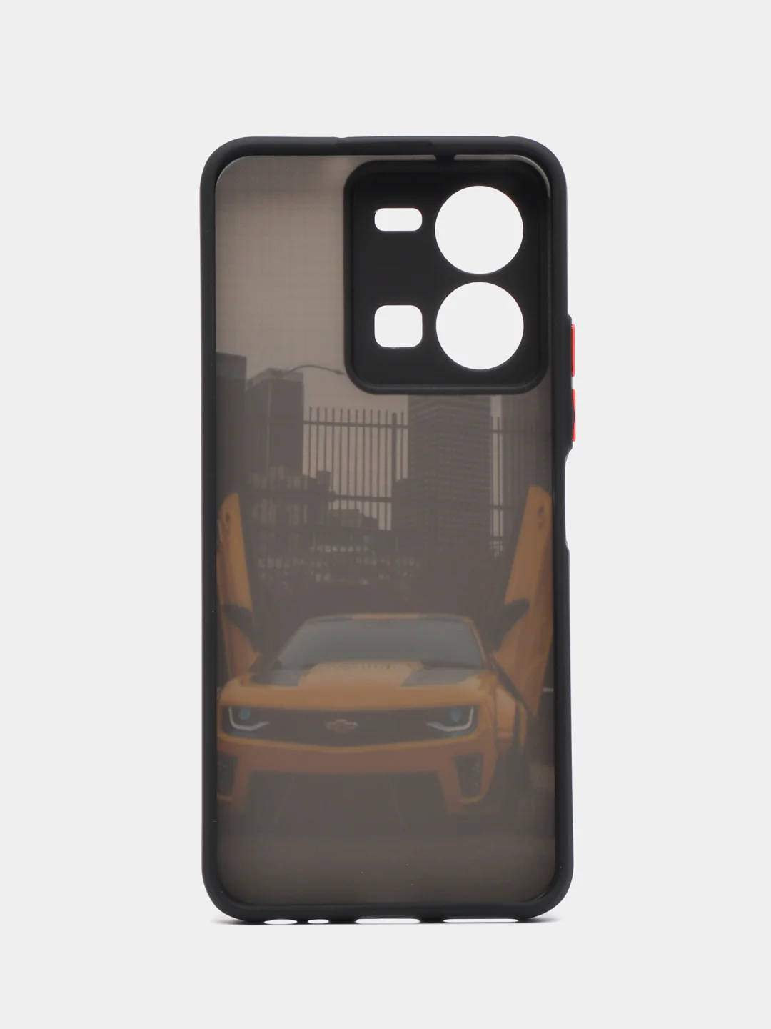 Золотой чехол с ярким рисунком на Vivo Y35 (Виво У35)