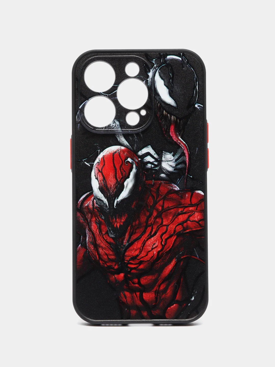 Багровый чехол с ярким рисунком на Apple iPhone 14 Pro (Айфон 14 Про)