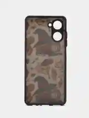 Тёмно-бордовый чехол с рисунком на Realme 10 4G (Реалми 10 4G)