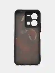 Багровый чехол с ярким рисунком на Vivo Y35 (Виво У35)
