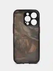 Серебряный чехол с ярким рисунком на Apple iPhone 14 Pro (Айфон 14 Про)