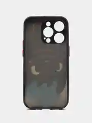Угольный чехол с ярким рисунком на Apple iPhone 14 Pro (Айфон 14 Про)