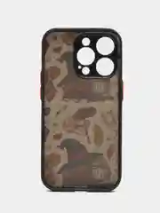 Тёмно-бордовый чехол с ярким рисунком на Apple iPhone 14 Pro (Айфон 14 Про)