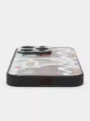Тёмно-бордовый чехол с ярким рисунком на Apple iPhone 14 Pro (Айфон 14 Про)