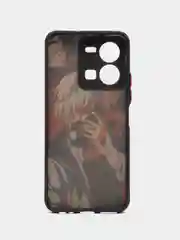 Коралловый чехол с ярким рисунком на Vivo Y35 (Виво У35)