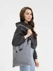 Серый сумка-шоппер "Взгляд"