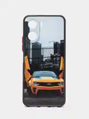 Золотой чехол с ярким рисунком на Vivo Y16 (Виво У16)