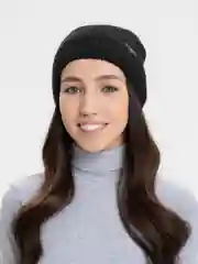 Черный шапка двойная женская"Джина"