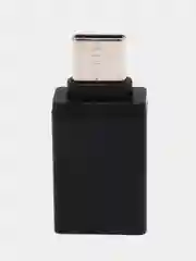 Черный переходник адаптер  USB на TYPE-C для андроида xiaomi honor samsung