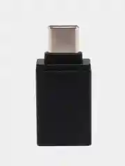 Черный переходник адаптер  USB на TYPE-C для андроида xiaomi honor samsung
