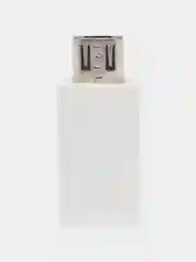 Белый переходник-адаптер с type-С на microUSB