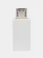Белый переходник-адаптер с type-С на microUSB
