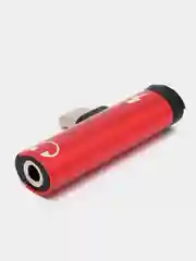 Красный переходник разветвитель для зарядки и наушников Type-C 2 в 1